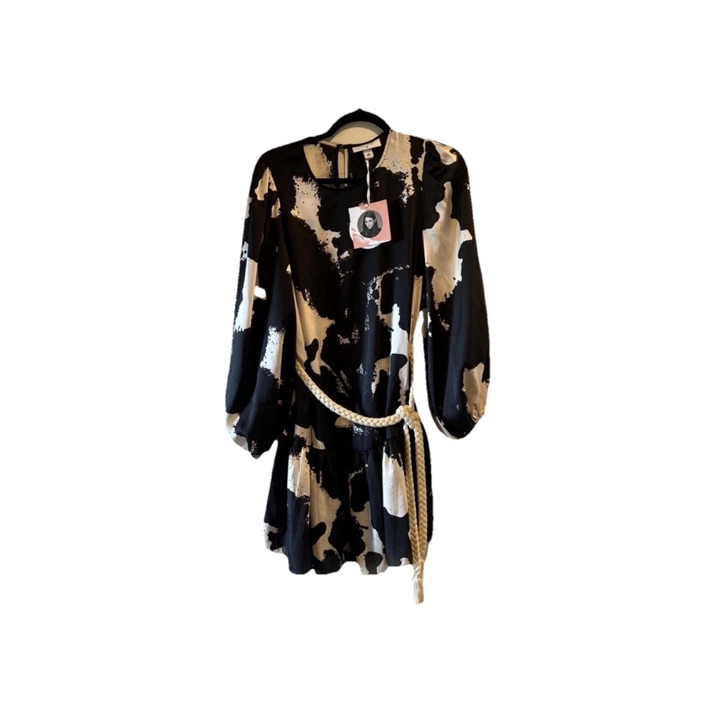 Alexis Monochrome Splatter Dress